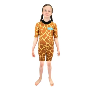 Saltskin Youth Kids Giraffe 2mm Shorty Spring Wetsuit - Giraffe