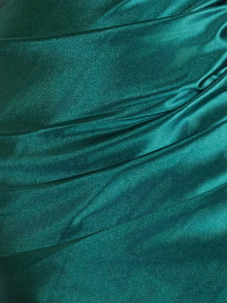 Sheath One Shoulder Satin Tight Homecoming Dresses