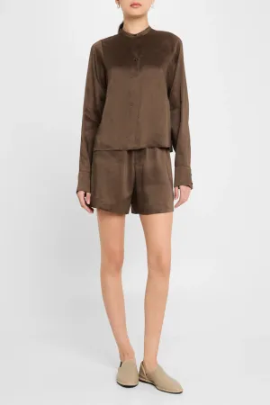 Siara Blouse Deep Taupe