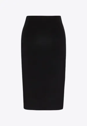 Silk and Wool Midi skirt