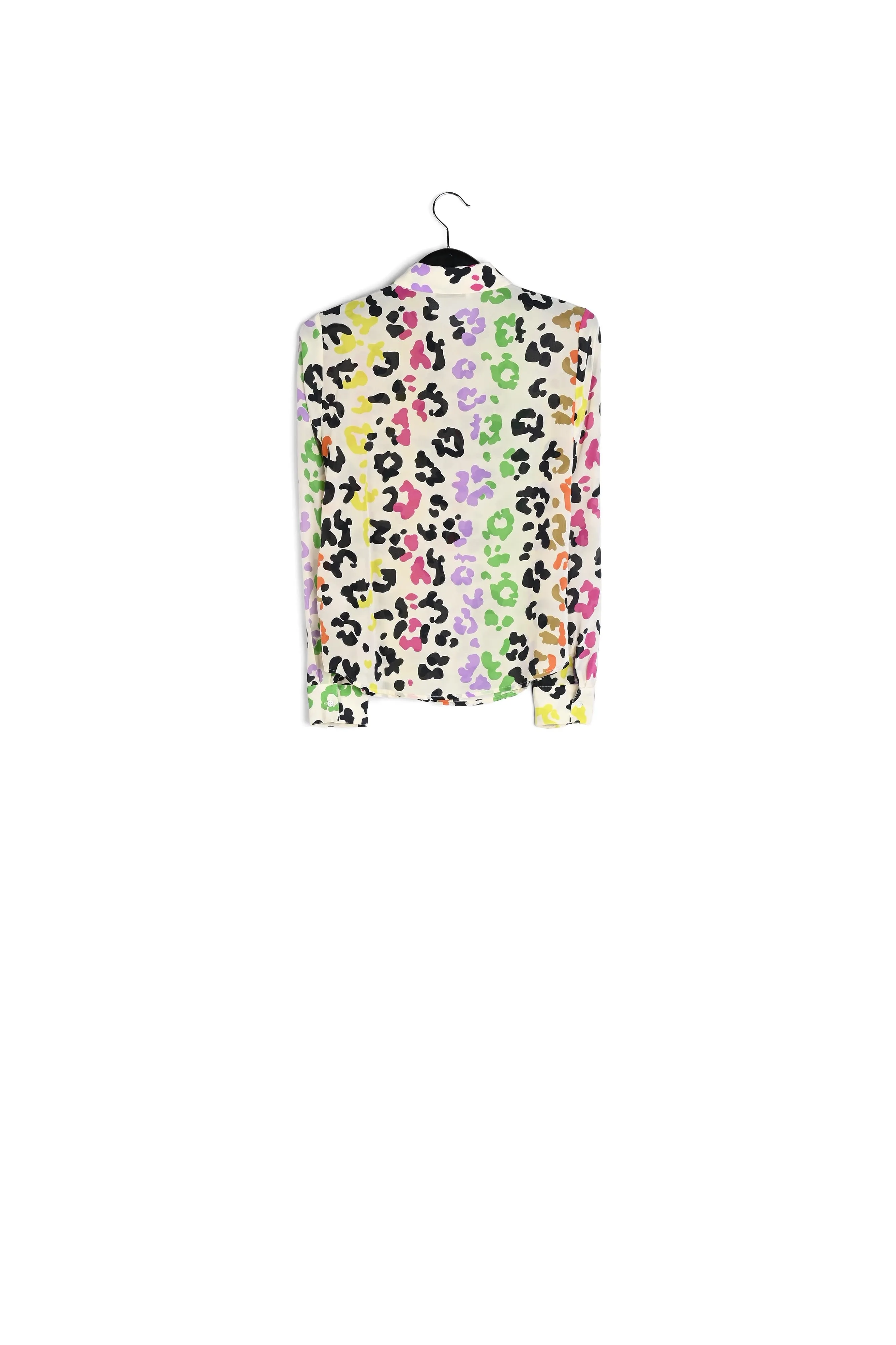Silk shirt with ruffles