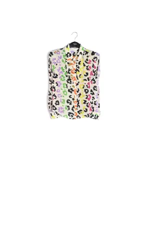 Silk shirt with ruffles