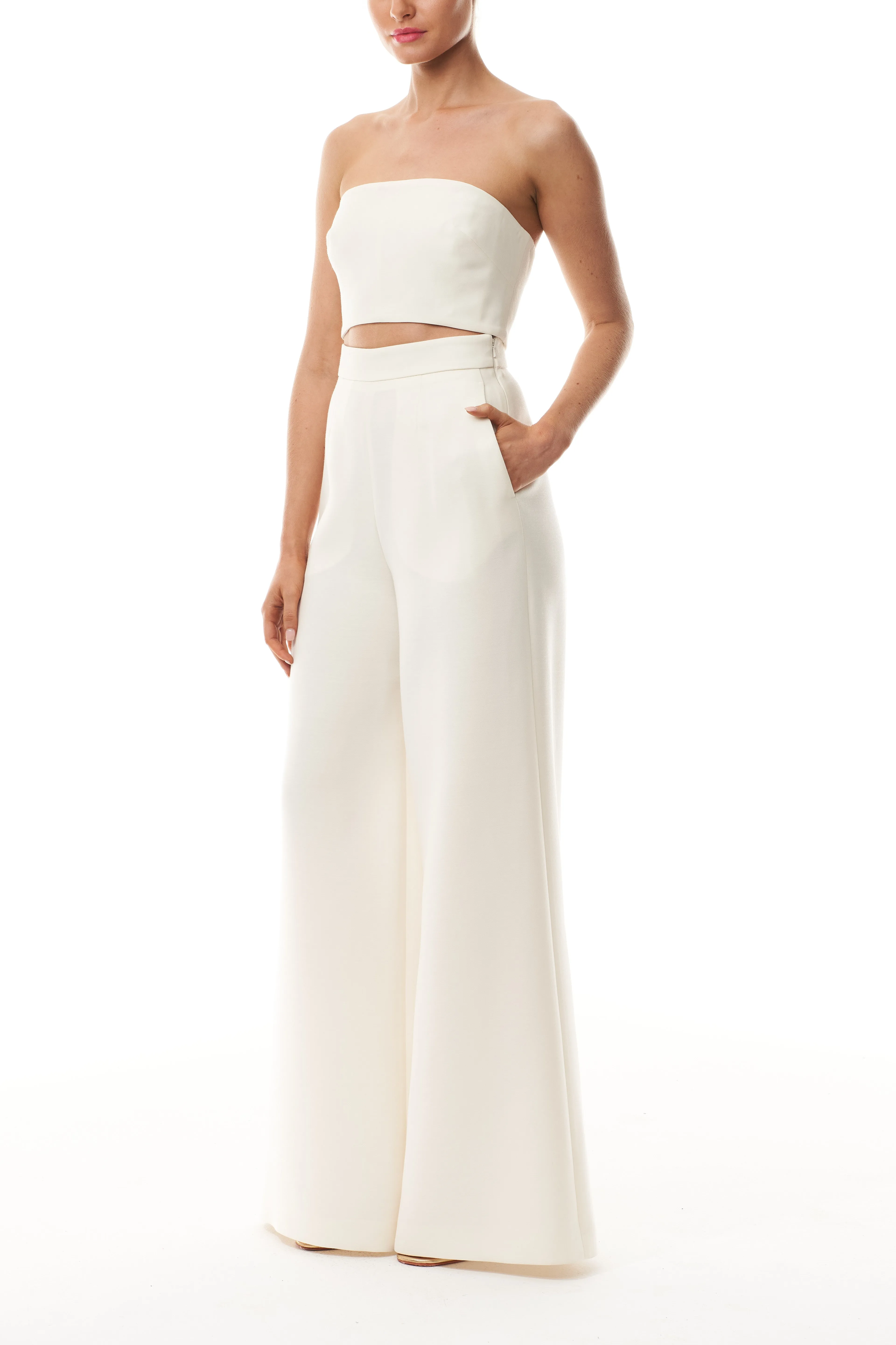 Silk White Strapless Bandeau