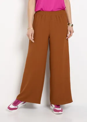 Silky-look flowing pants