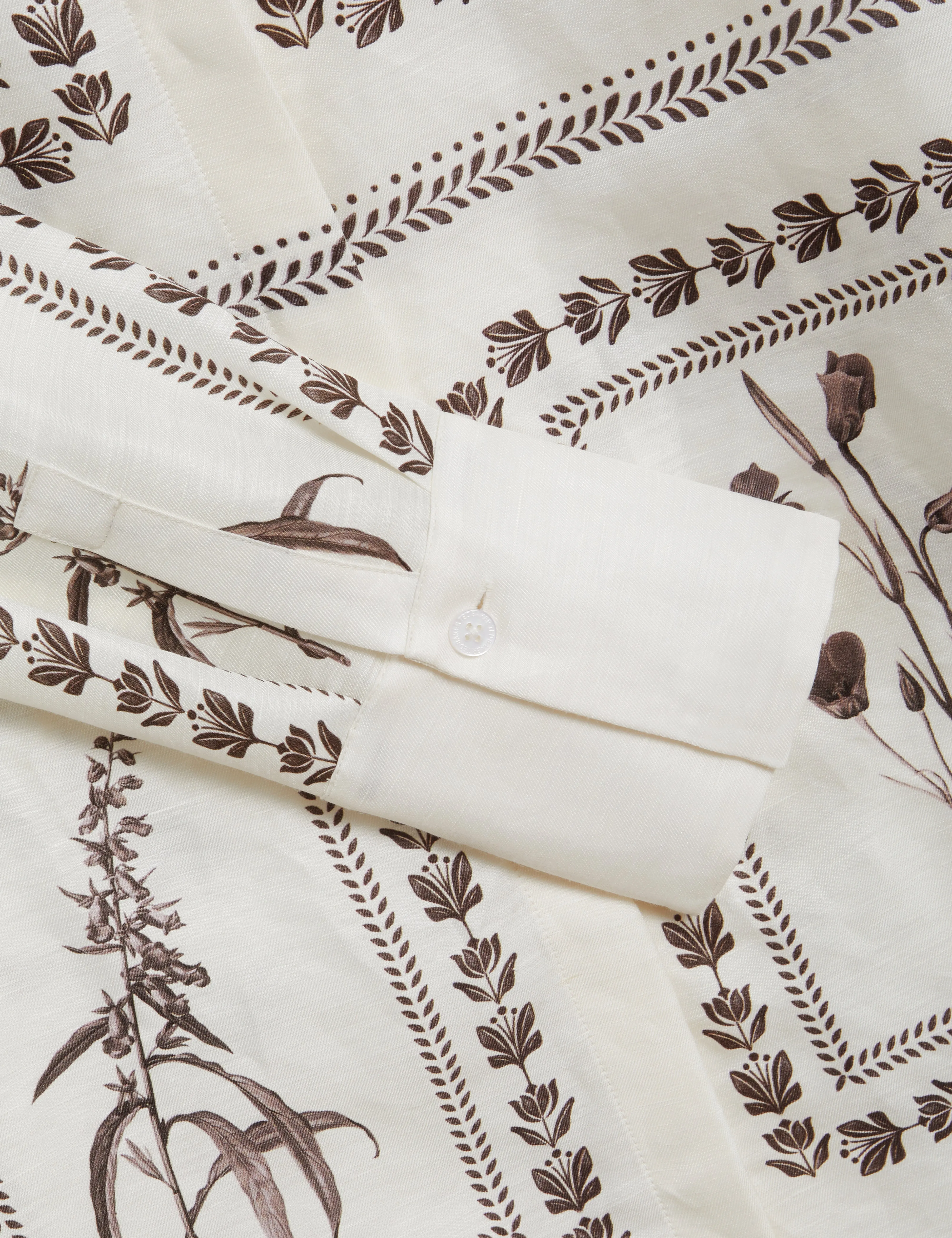 Simcoa Linen Silk Longline Shirt Ivory