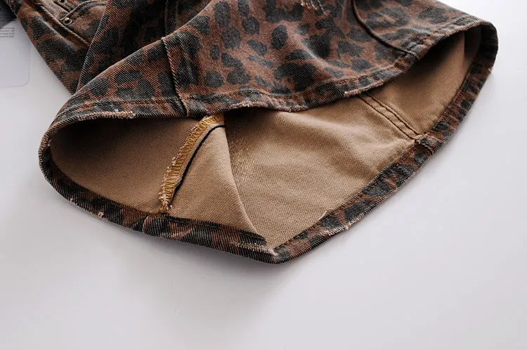Skye Leopard Print Skirt