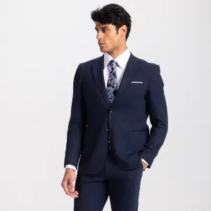 Slim Fit Navy Formal Suit - Two pieces - Turkish made