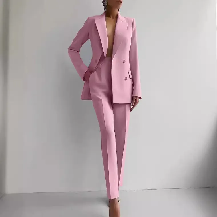 Slim Fit Trousers Women's Business Suits