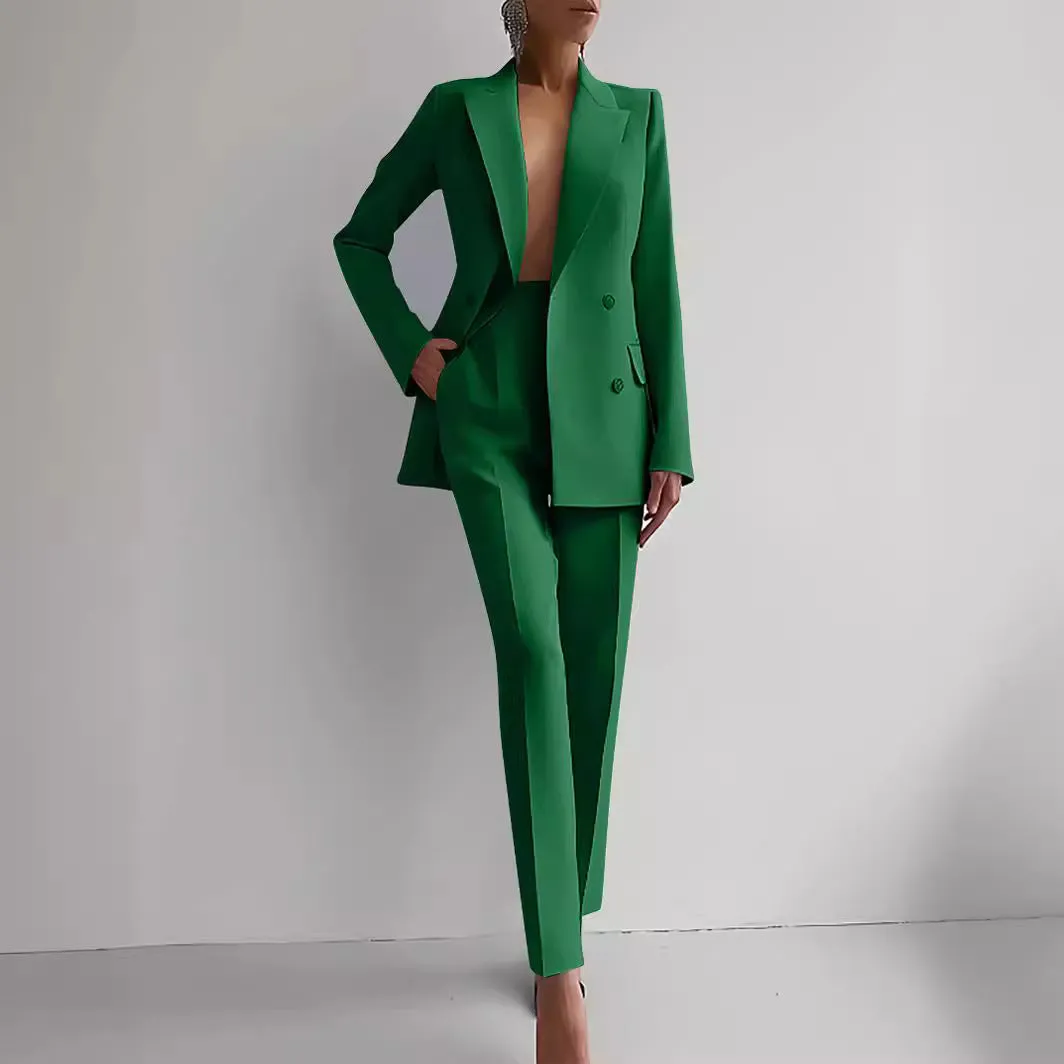Slim Fit Trousers Women's Business Suits
