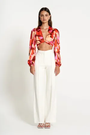 SOFIA THE LABEL - Farrah Wide Leg Pant - Cream