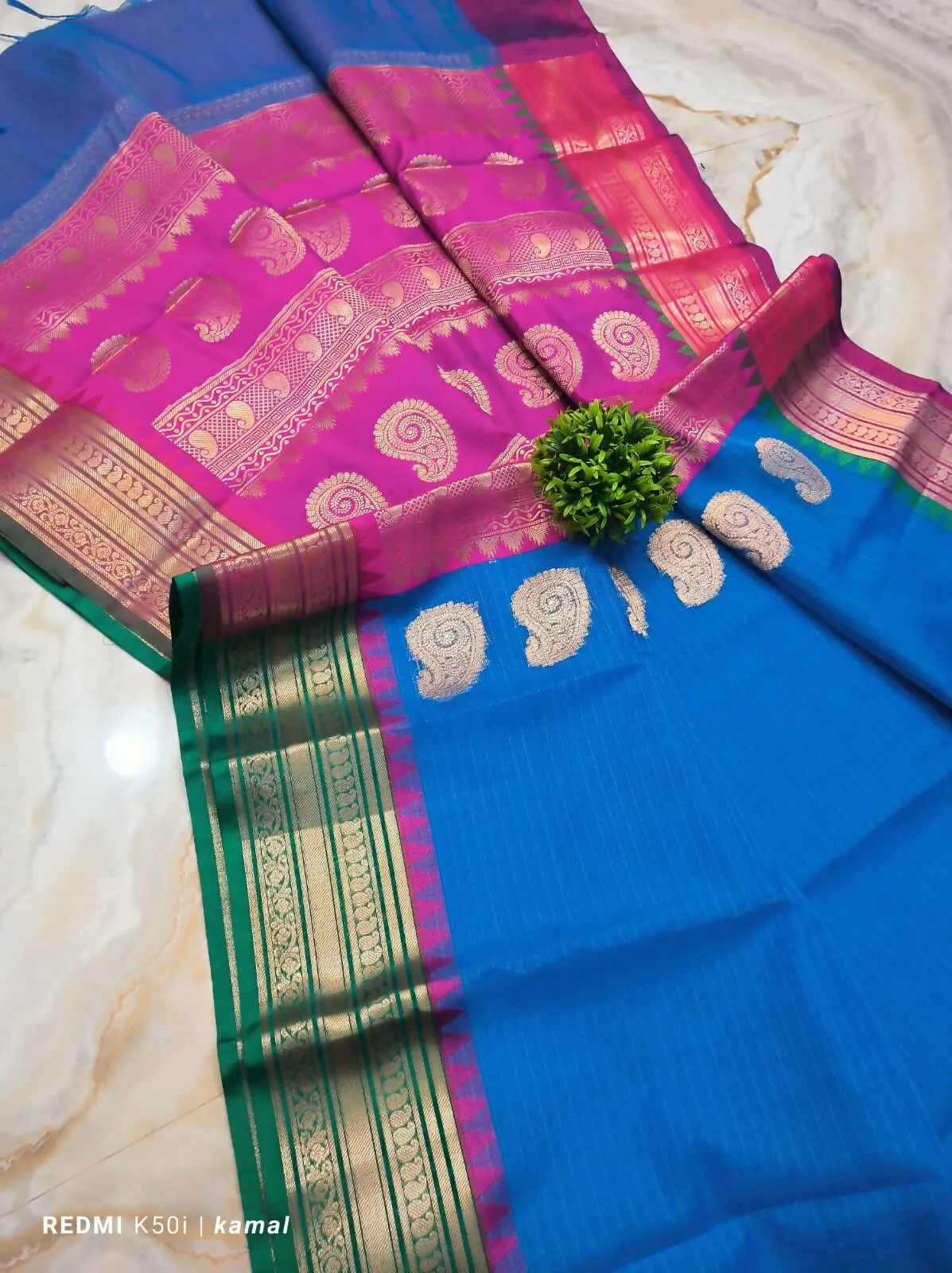 Soft Kota Silk Gorgeous Palla with Blouse