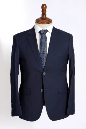 SOLID NAVY SLIM FIT 2-PCS SUIT