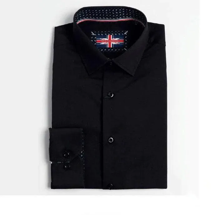 Soul of London® Kids Dress Shirt - Black