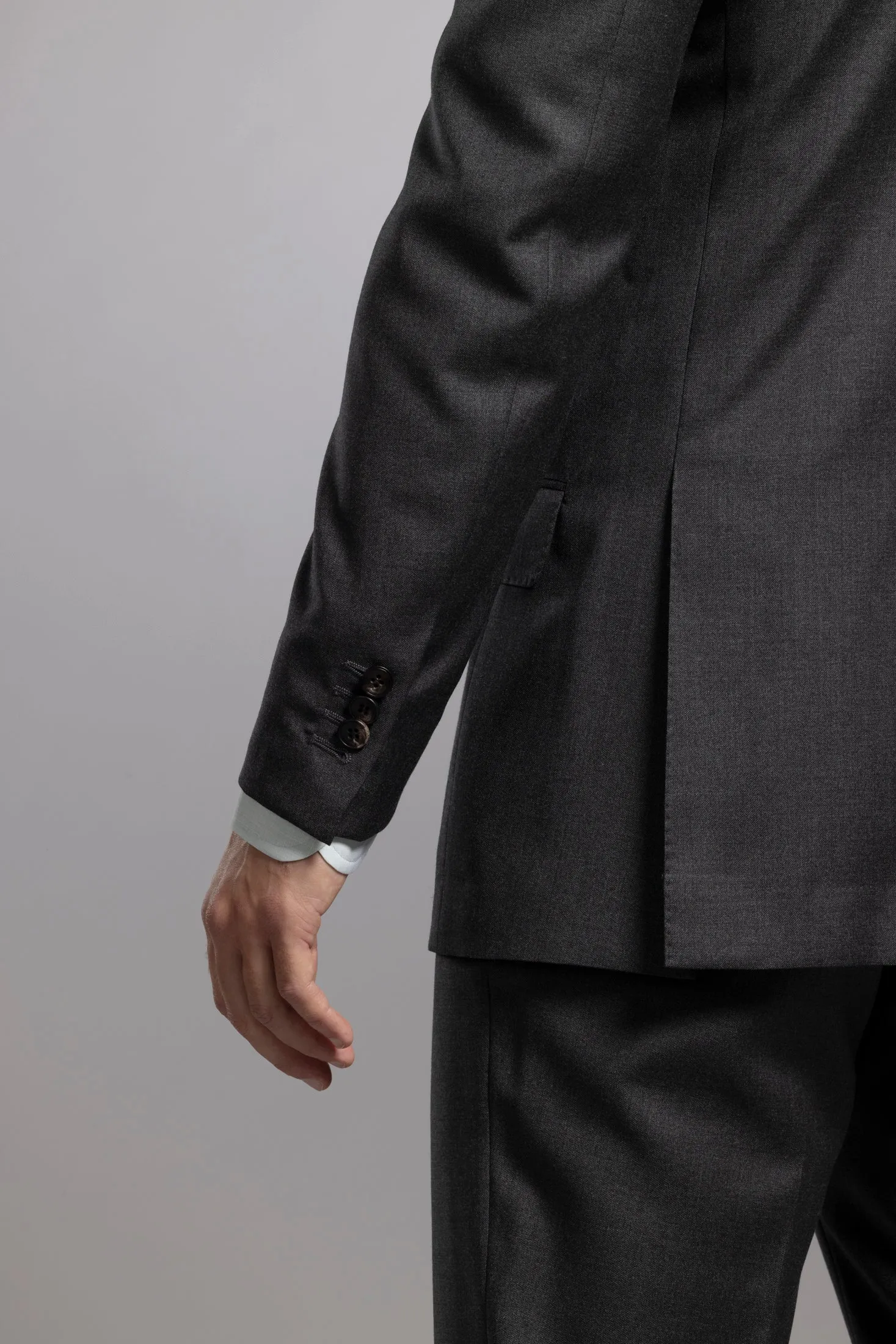 Steel Grey Virgin Wool Suit