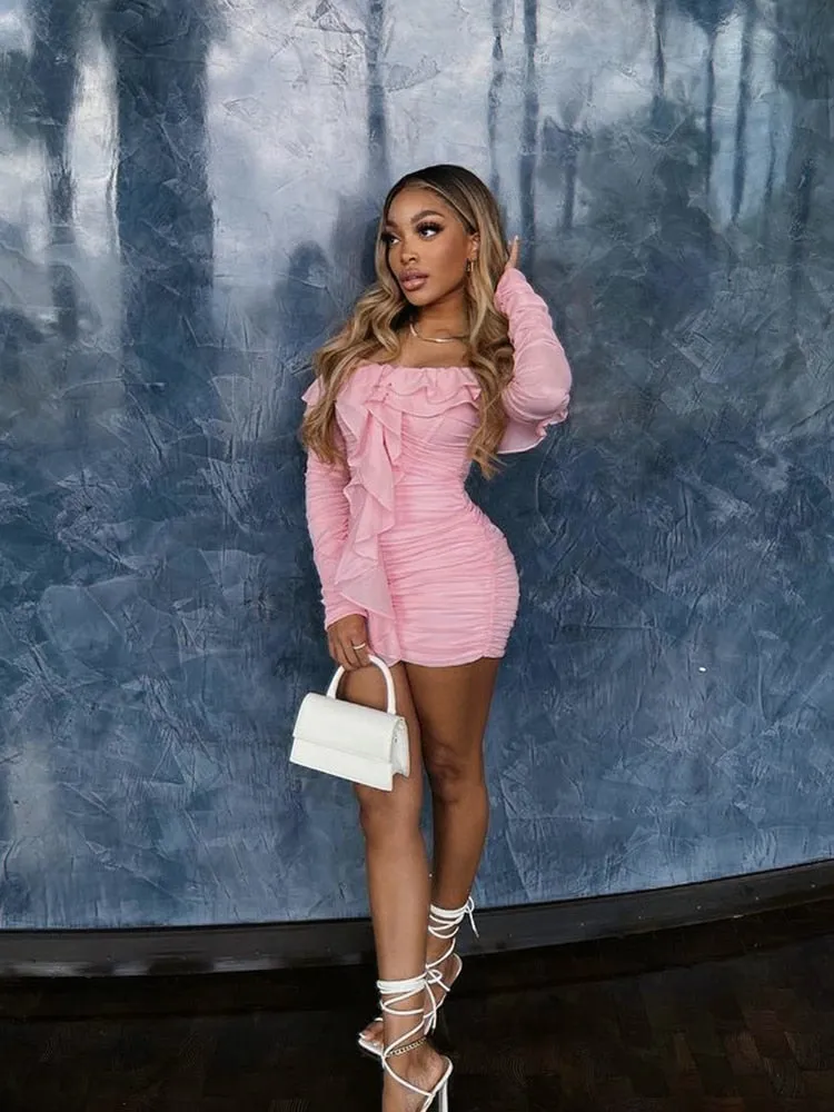 Stop, I'm Blushing Mini Dress