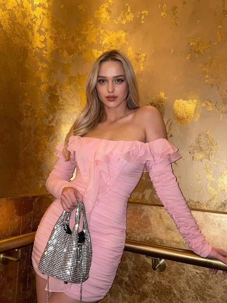 Stop, I'm Blushing Mini Dress