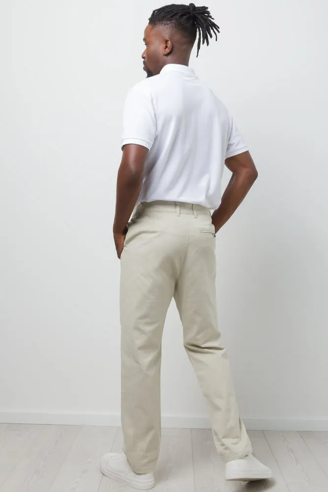 Straight Leg Chino Pants Natural