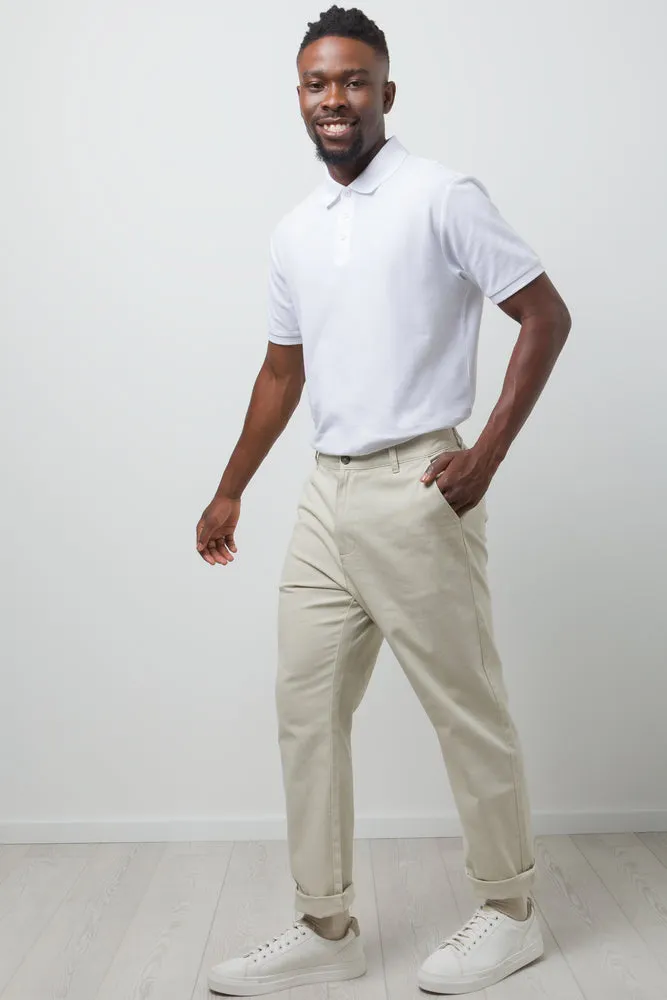 Straight Leg Chino Pants Natural