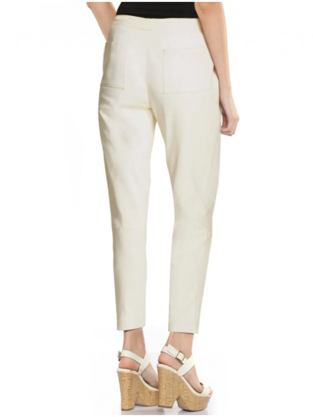 Straight-Leg Pocketed Leather Pants