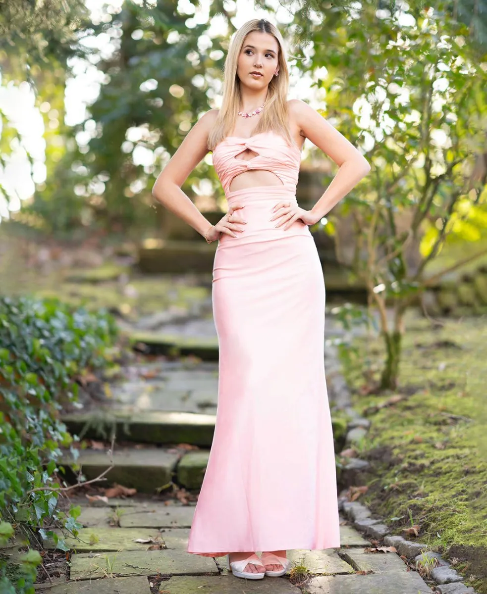 Strapless Sheath Long Prom Dresses
