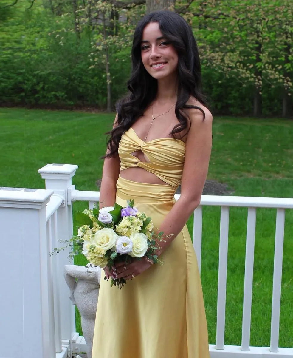 Strapless Sheath Long Prom Dresses