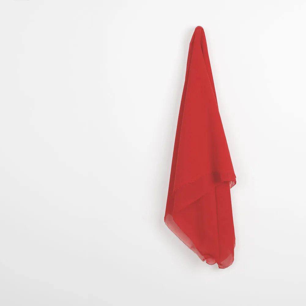 Stretch Silk Georgette - Crimson