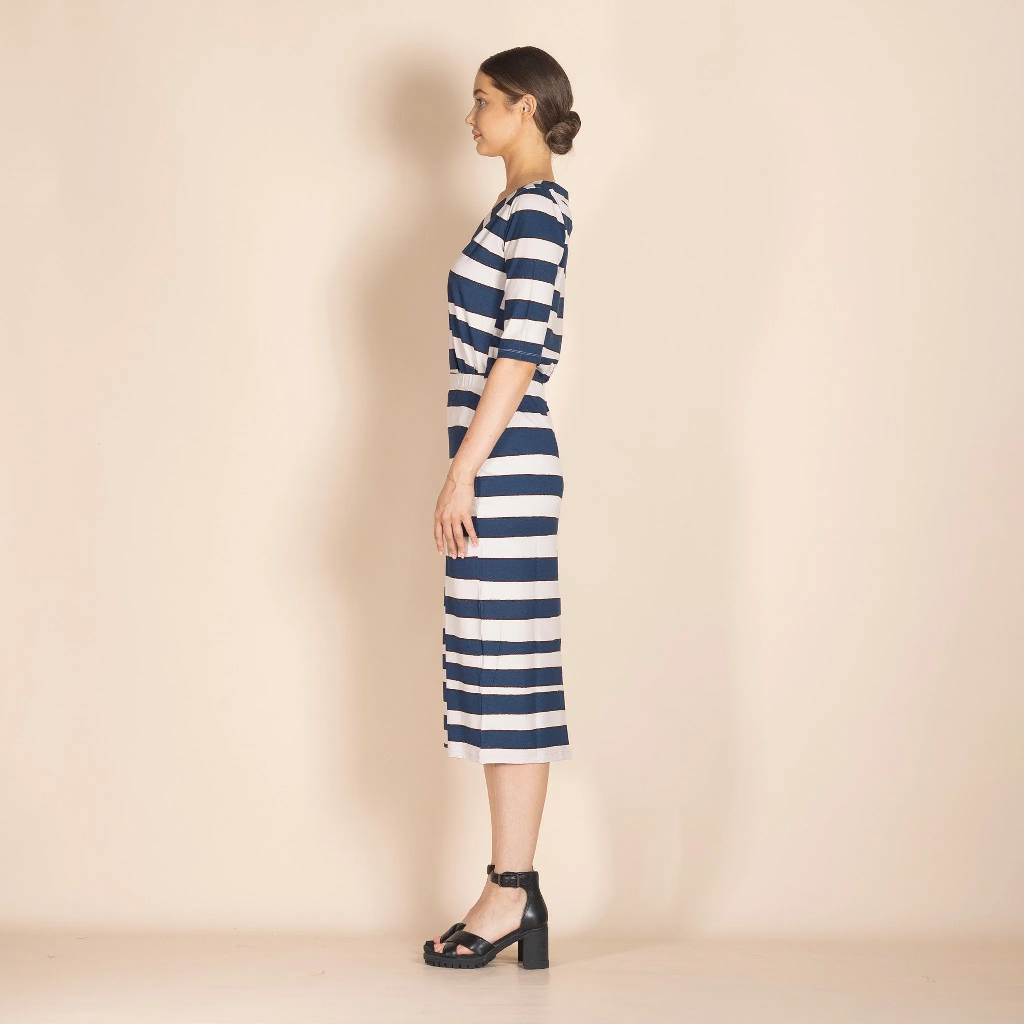 stripes pencil skirt