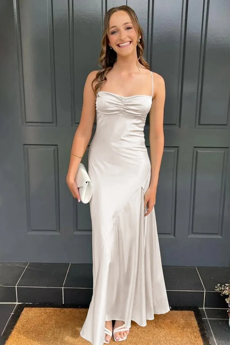 Sweetheart Long Sheath Prom Dresses with Split