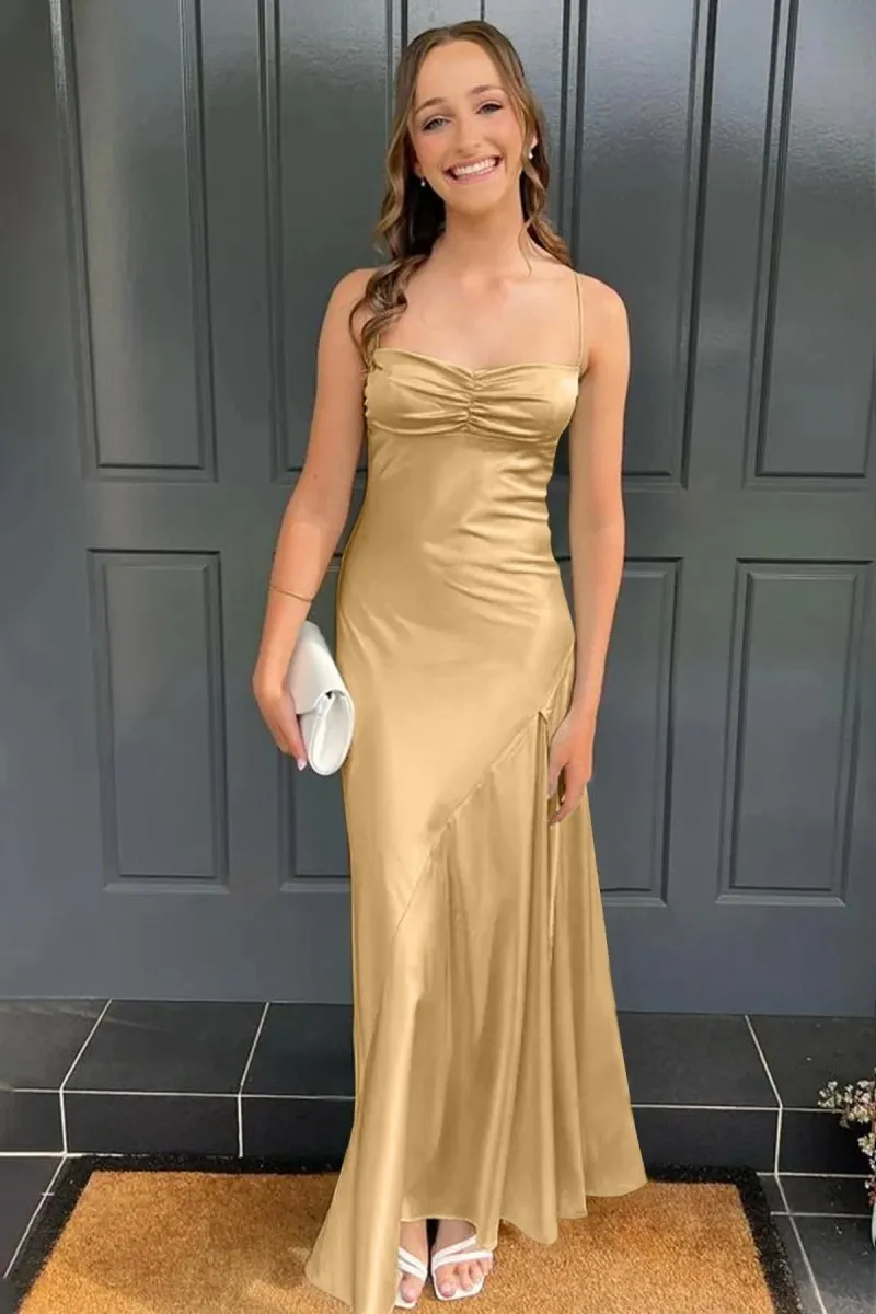 Sweetheart Long Sheath Prom Dresses with Split