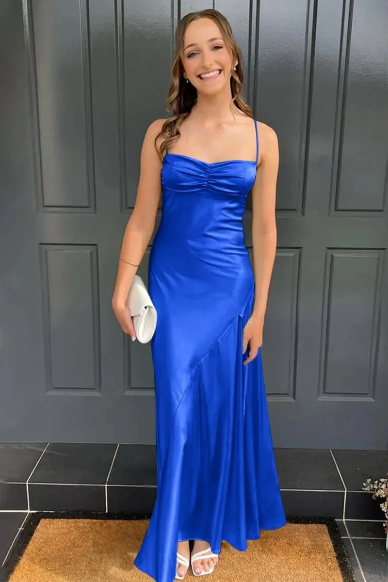 Sweetheart Long Sheath Prom Dresses with Split