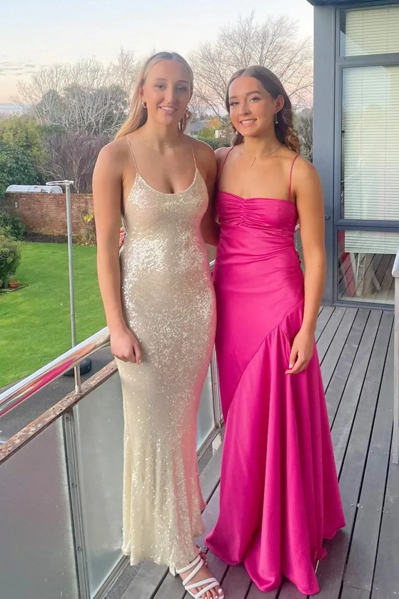Sweetheart Long Sheath Prom Dresses with Split