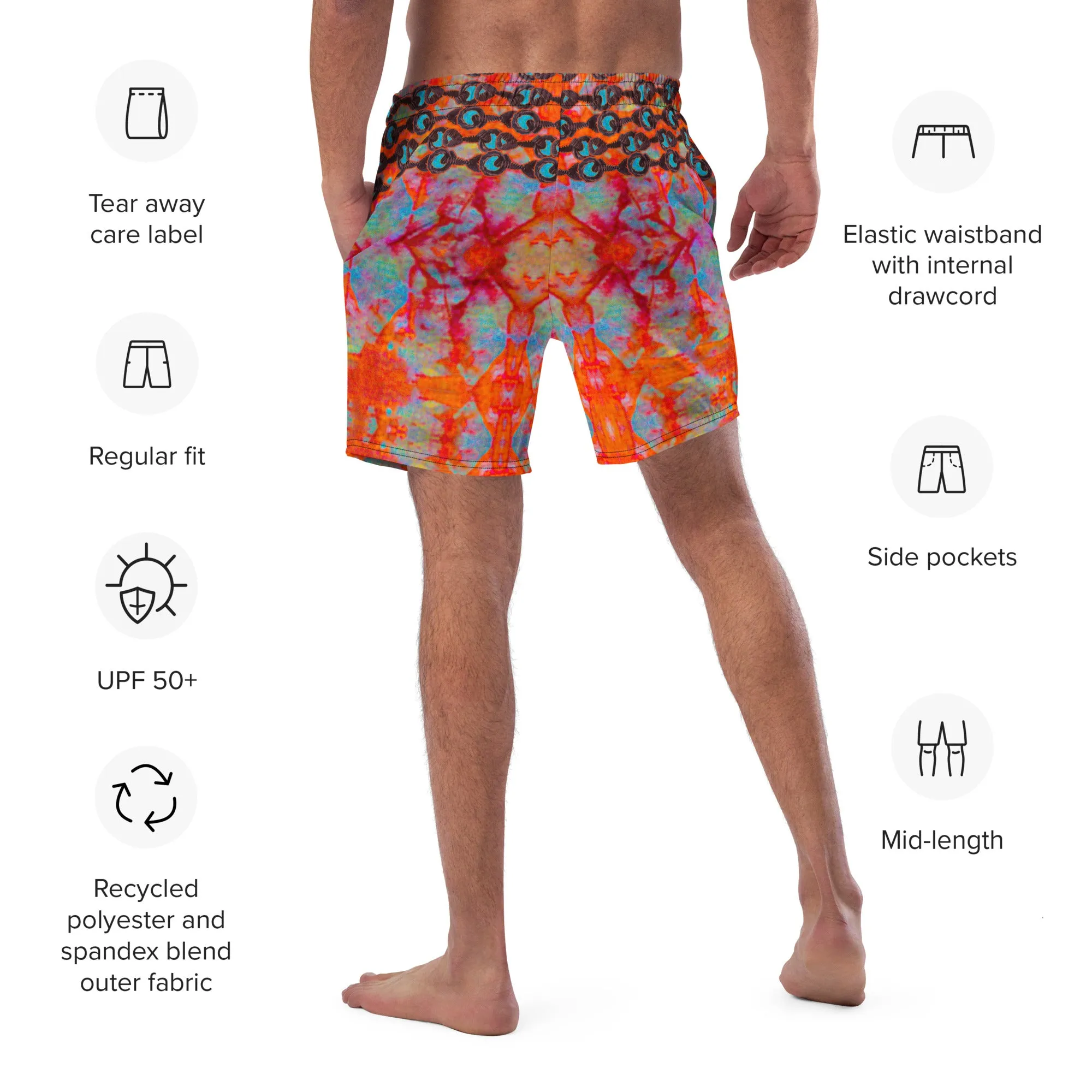 Swim Trunks (Virilis)(Grail Night Rose Blue Logo) RJSTH@Fabric#12 RJSTHS2023 RJS