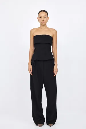 Tailored Strapless Suit - Black