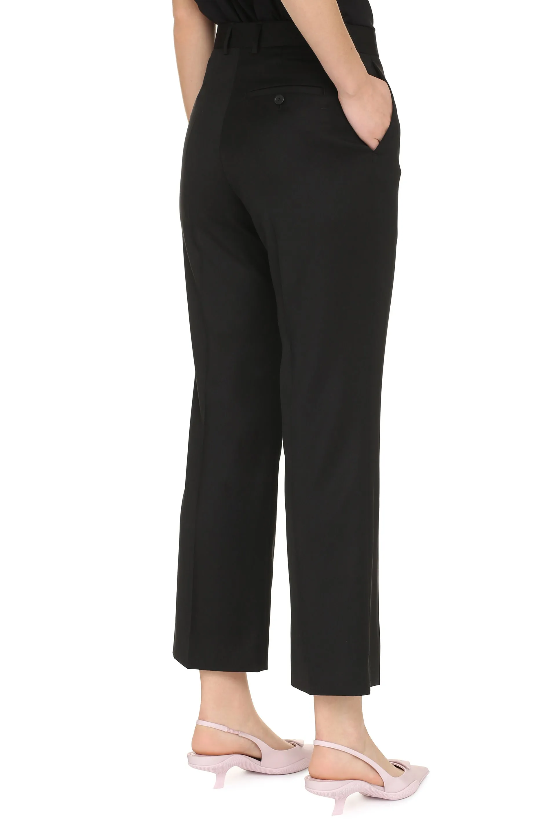 Tailored wool trousers
