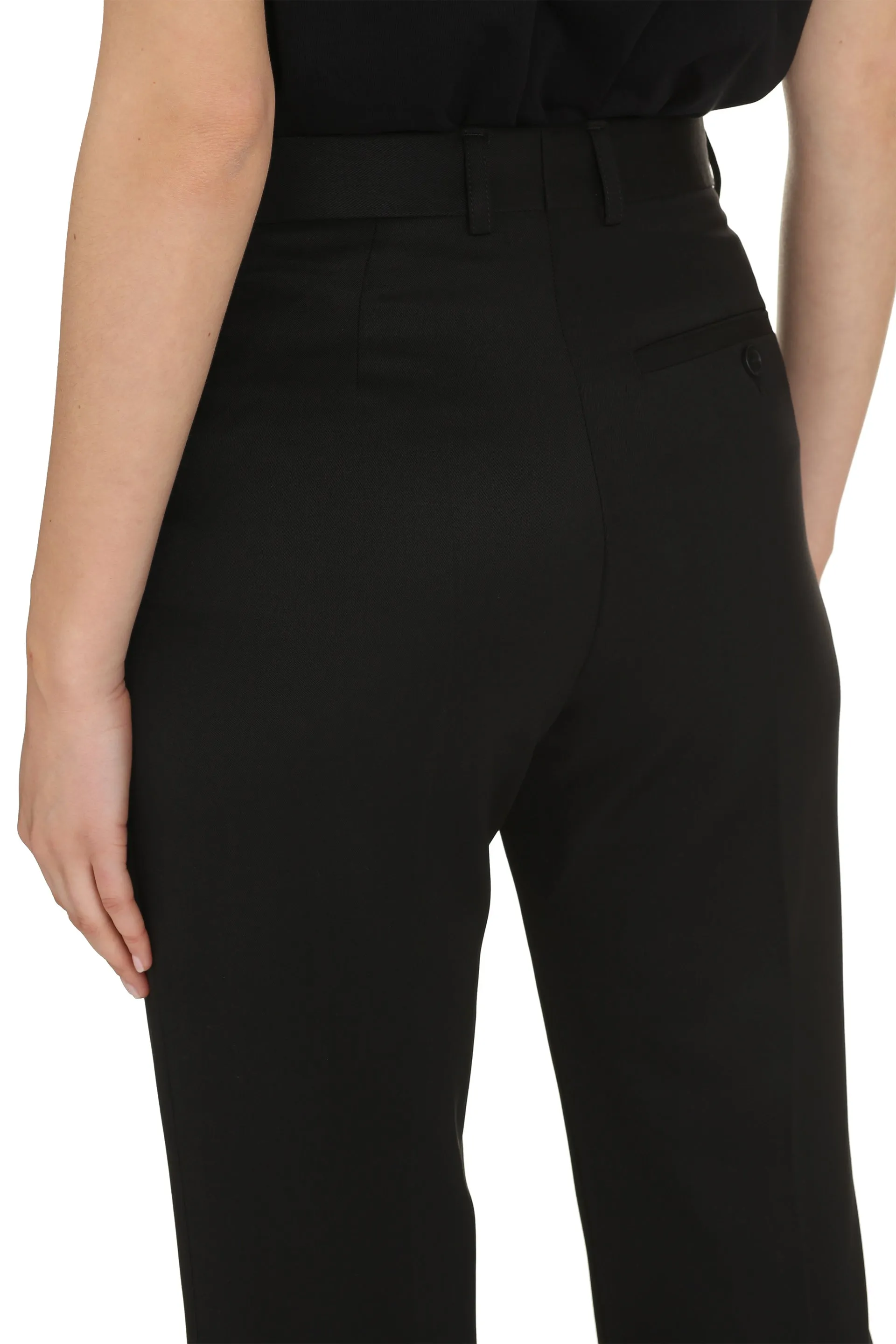 Tailored wool trousers
