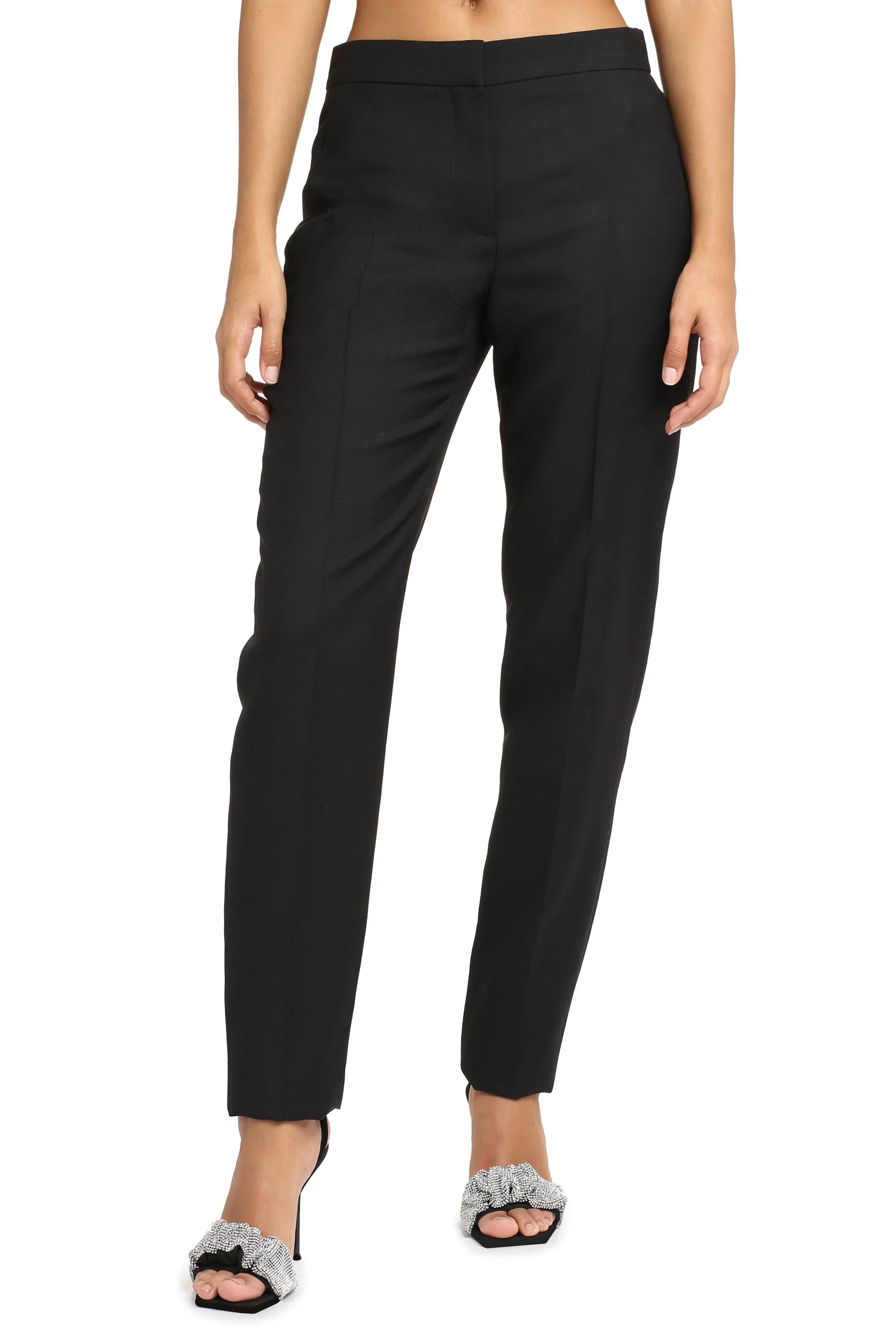Tailored wool trousers