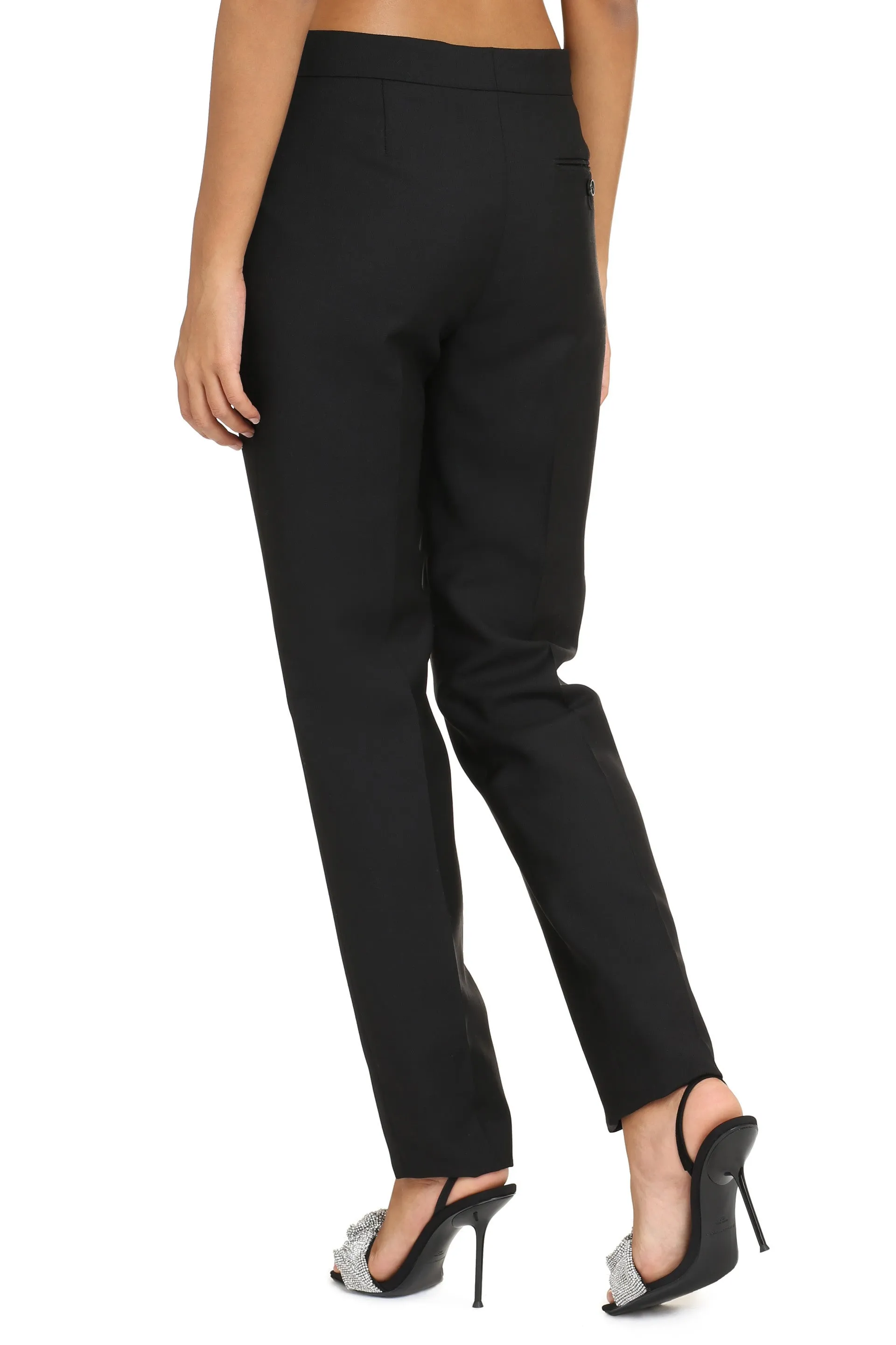 Tailored wool trousers