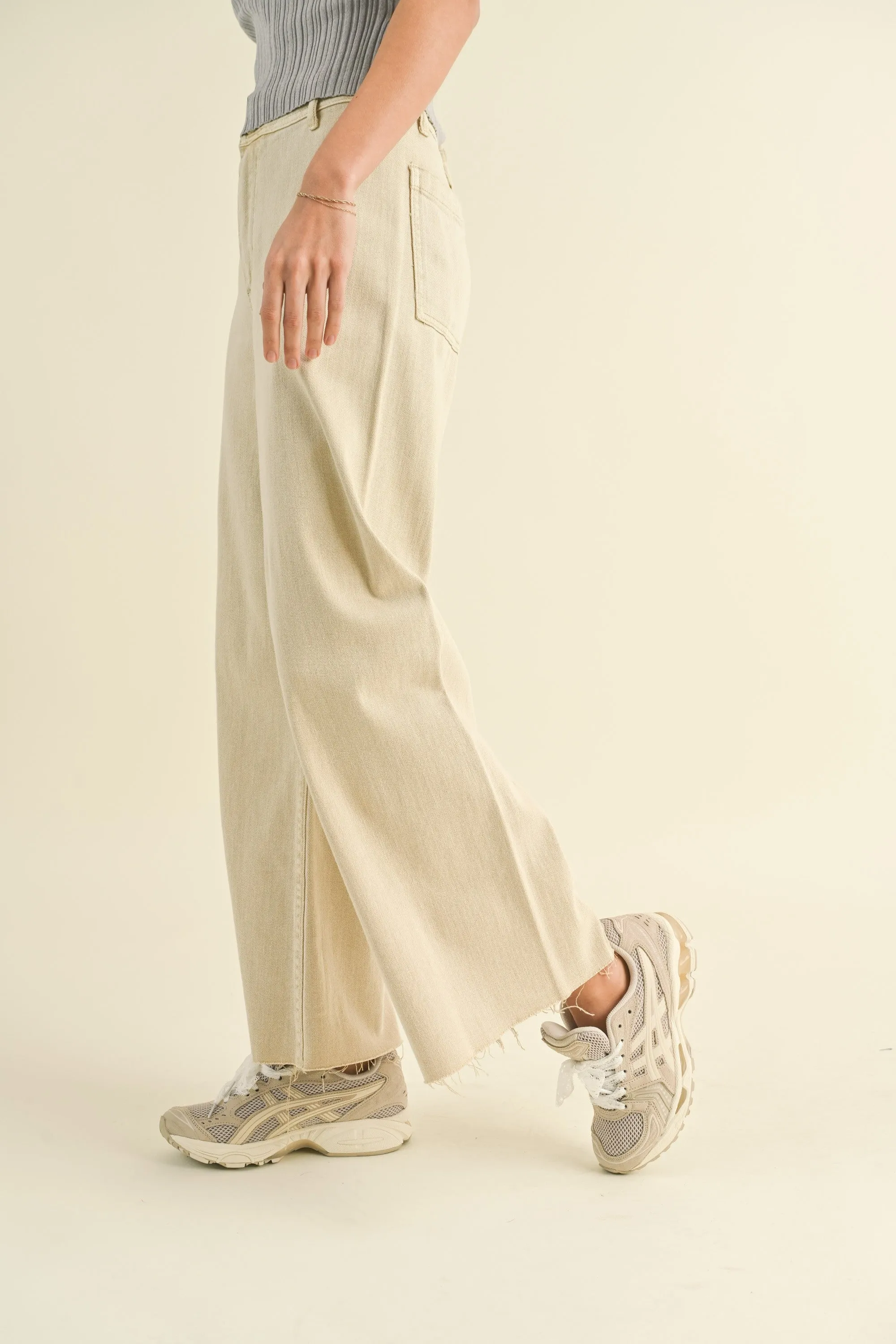 Tate Wide Leg Denim Pants