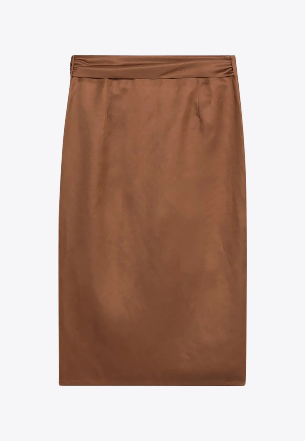 Tequila Satin Wrap Skirt