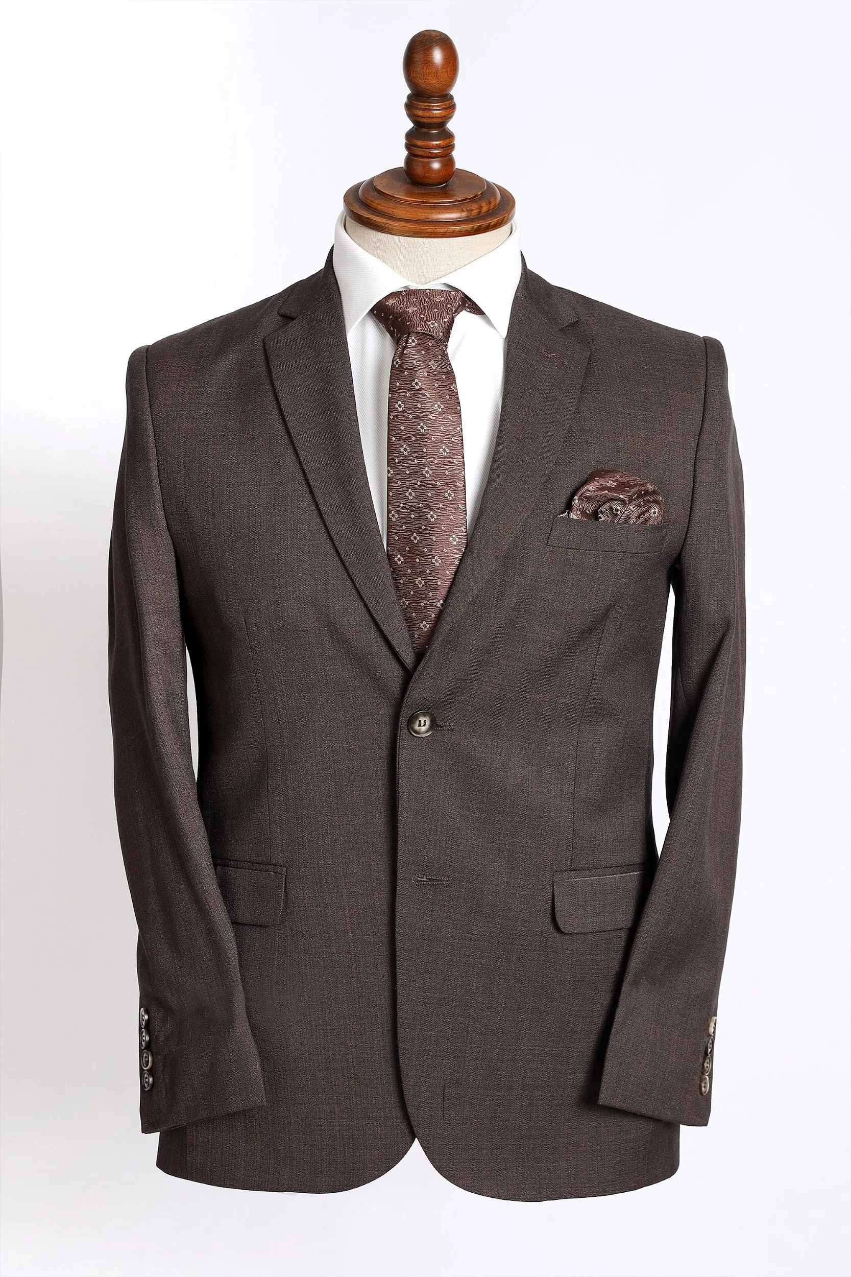 TEXTURED SLIM FIT 2-PCS SUIT