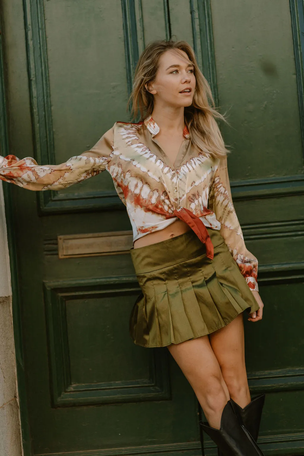 The Havana Silk Blouse in Caballo
