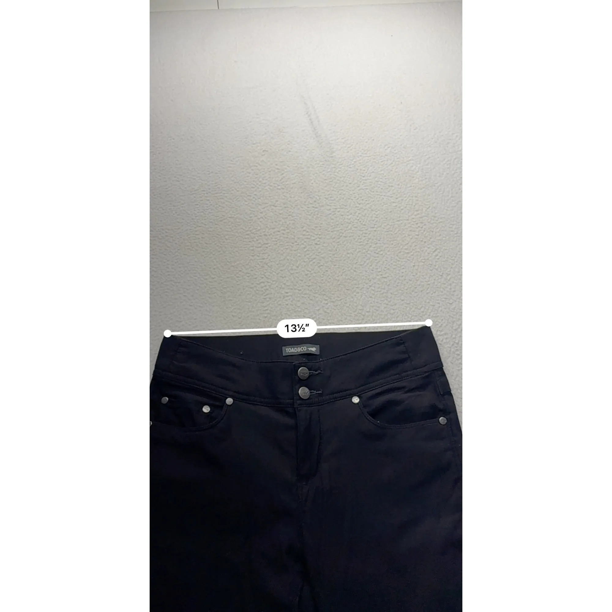 Toad&Co Womens Black Slim Fit Stretch Pants #7529
