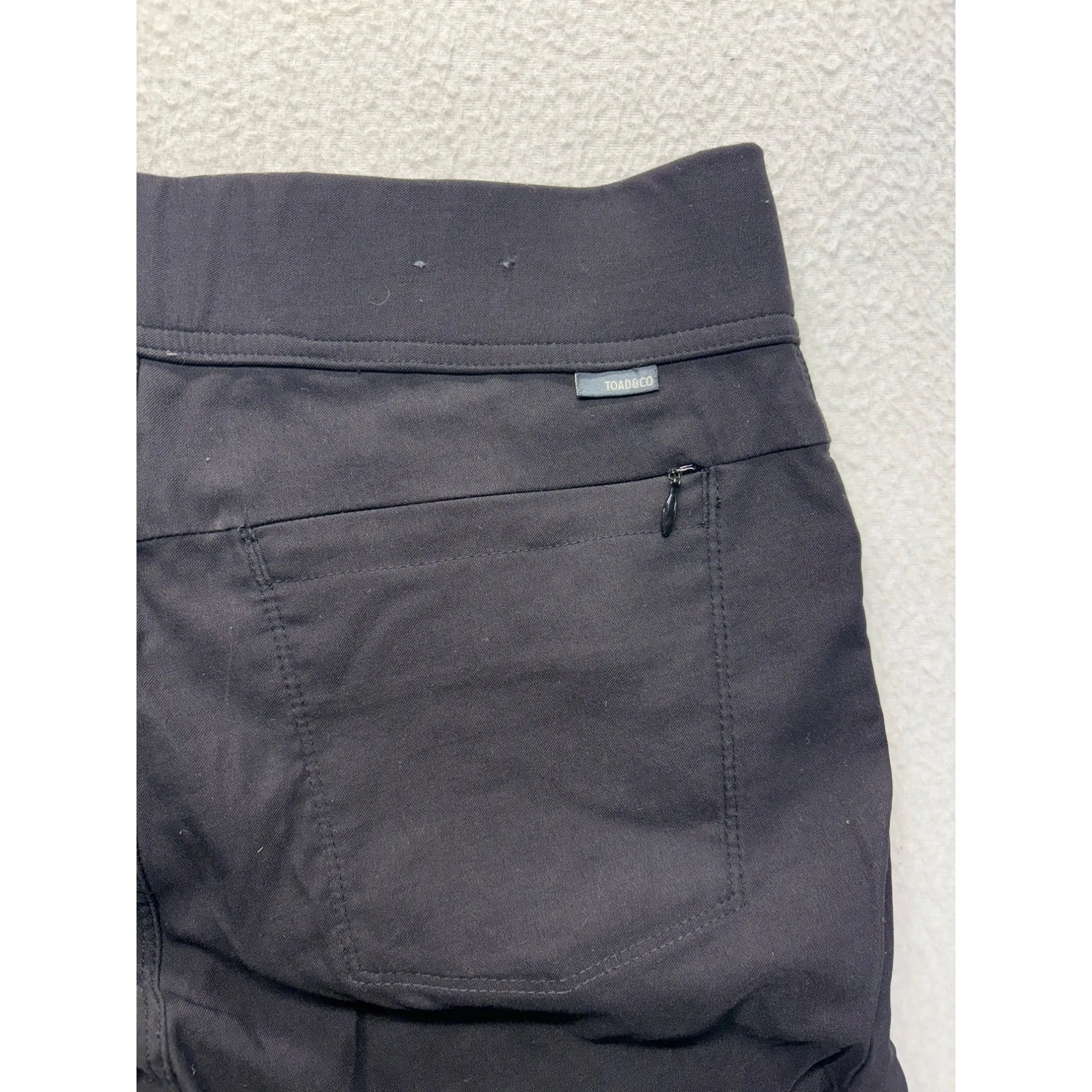 Toad&Co Womens Black Slim Fit Stretch Pants #7529