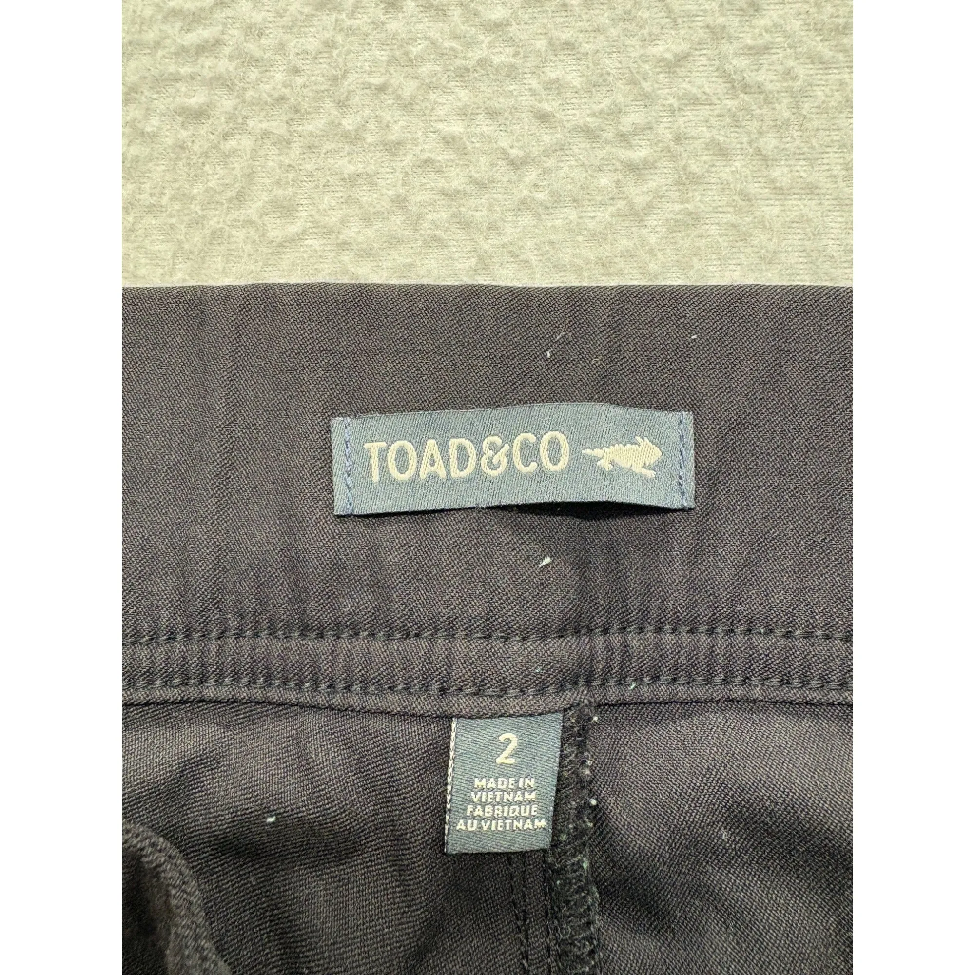 Toad&Co Womens Black Slim Fit Stretch Pants #7529