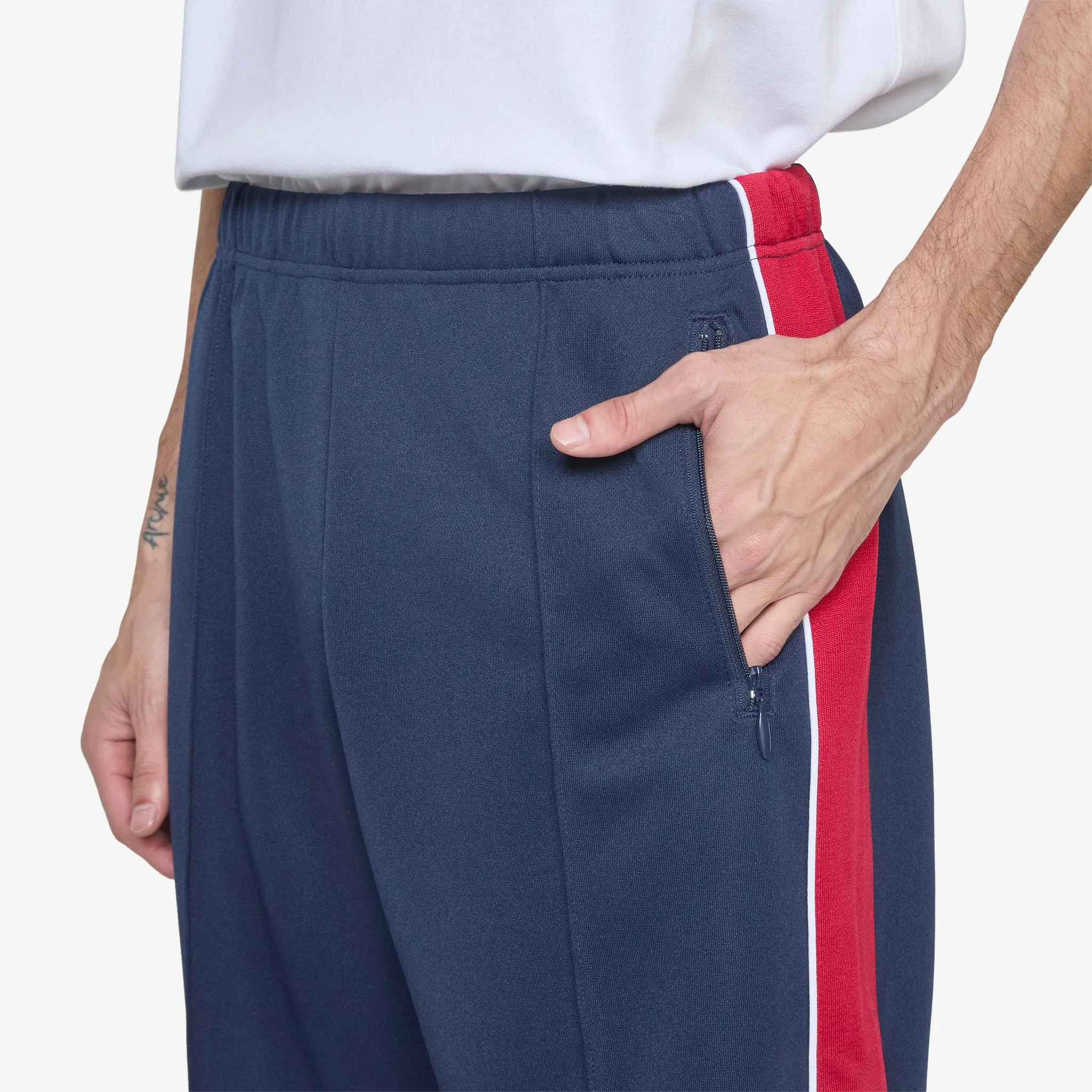 Tricot Straight Track Pants Black Iris