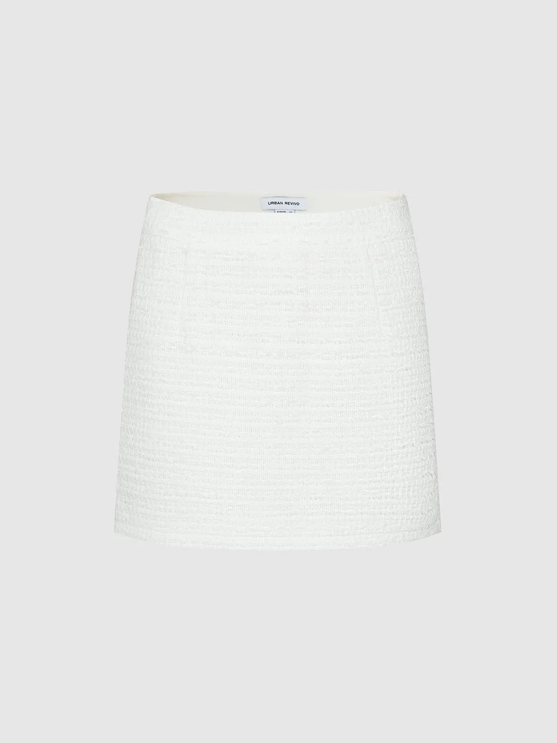 Tweed Mini A-Line Skirt