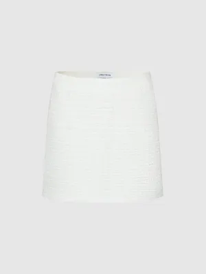 Tweed Mini A-Line Skirt