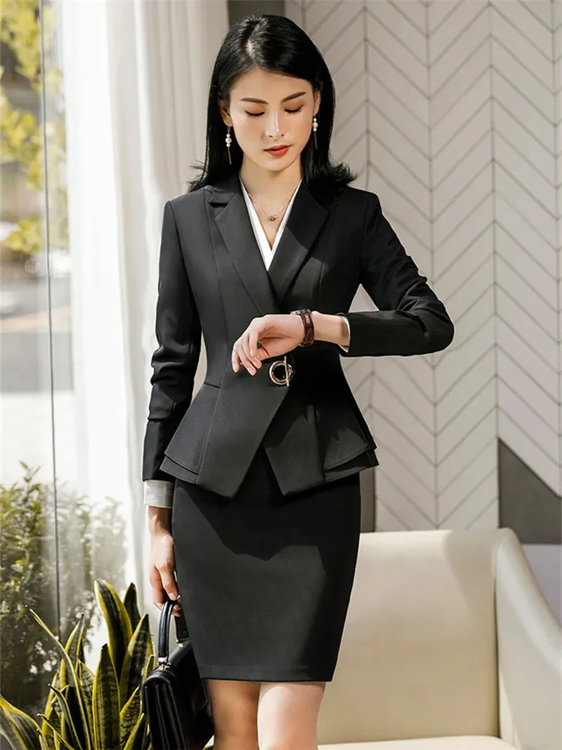 Two Piece - Tailored Jacket & Skirt