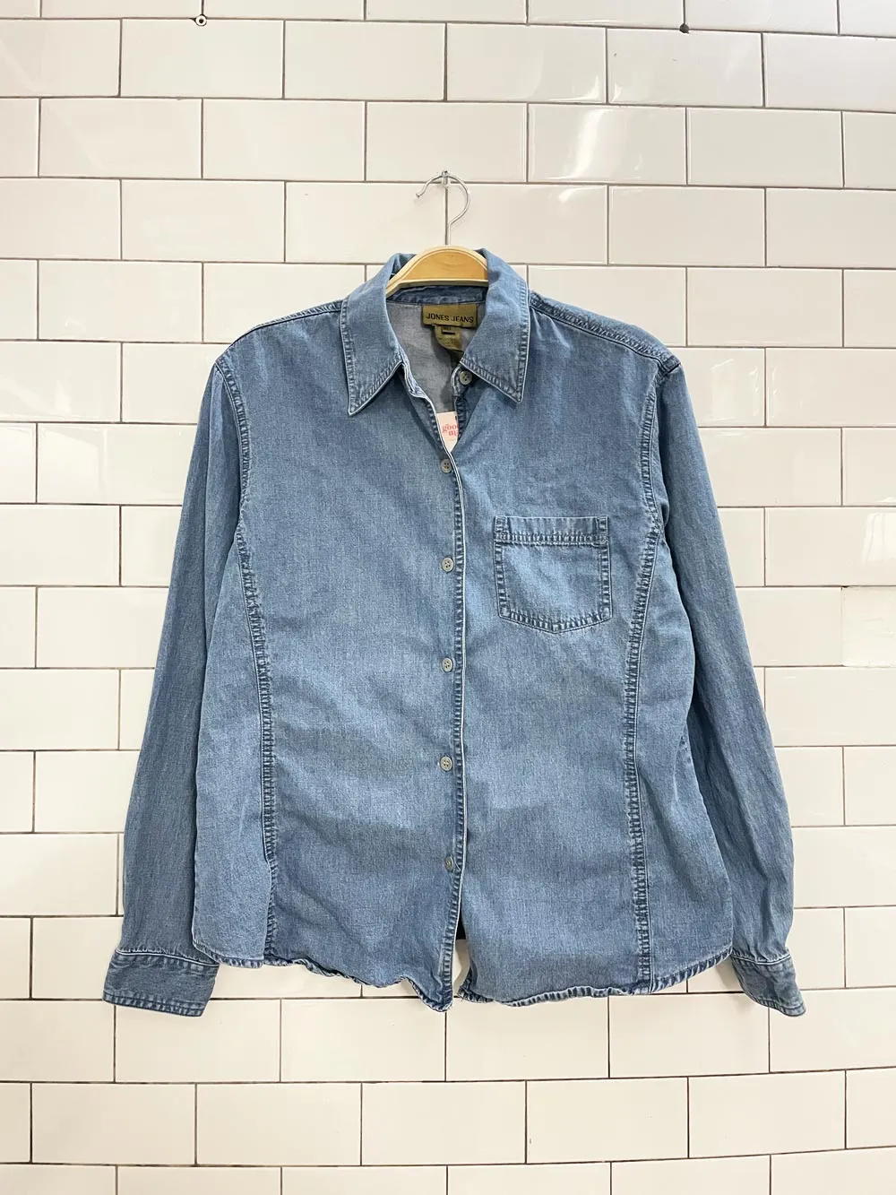 vintage 00s jones NY jeans denim shirt