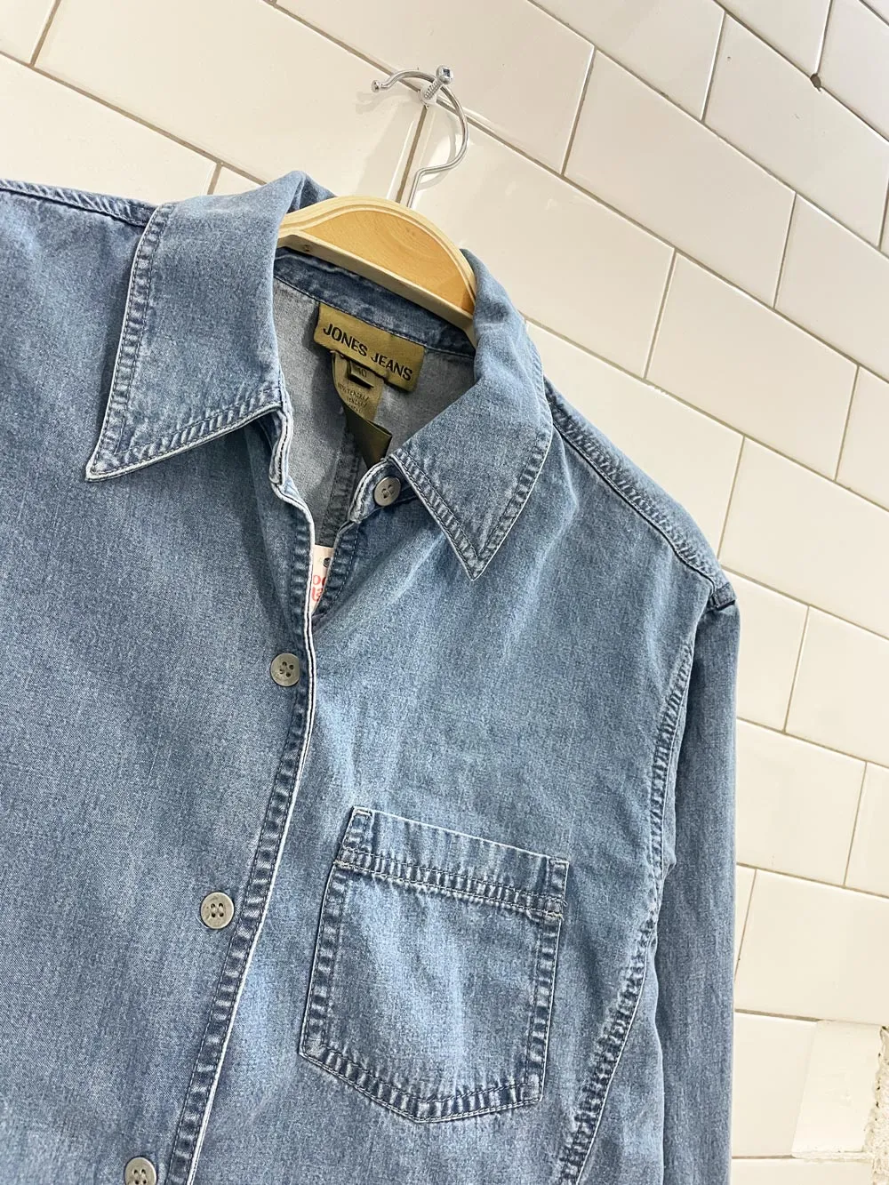 vintage 00s jones NY jeans denim shirt